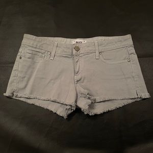 NWOT Paige light blue cutoff Jean shorts sz 26